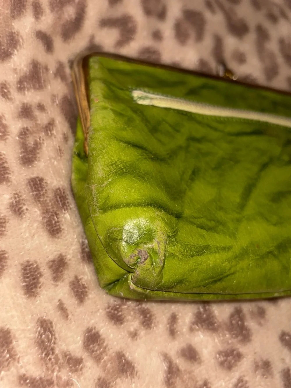 Vintage 60s Genuine Pigskin coin purse